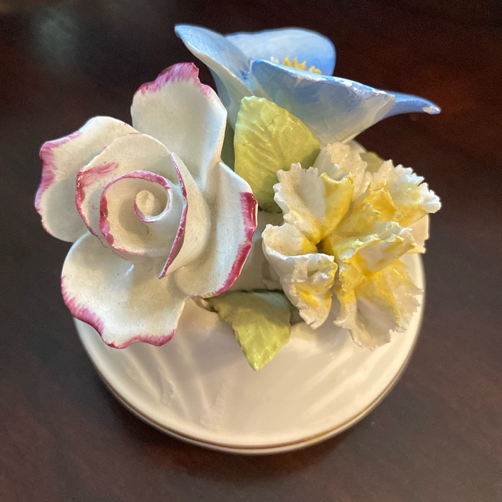 Charming Floral Ceramic Arrangement